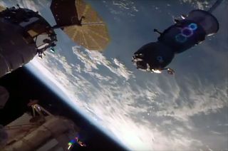Soyuz MS-03 leaves the International Space Station after 194 days docked to the Rassvet module on Friday, June 2, 2017.