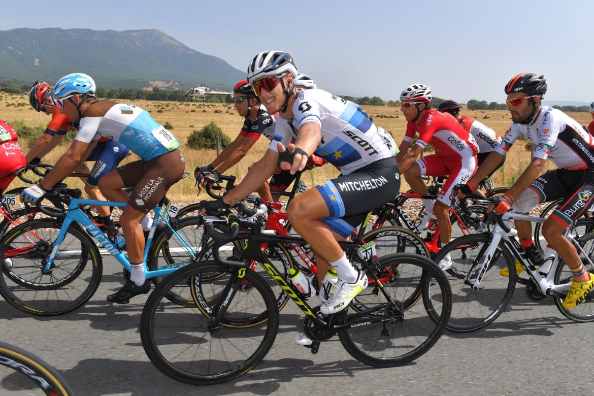Matteo Trentin was in a relaxed mood