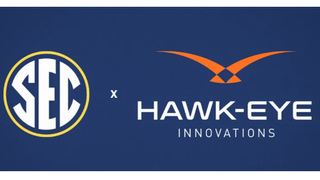 The Hawk-Eye and SEC logos. 