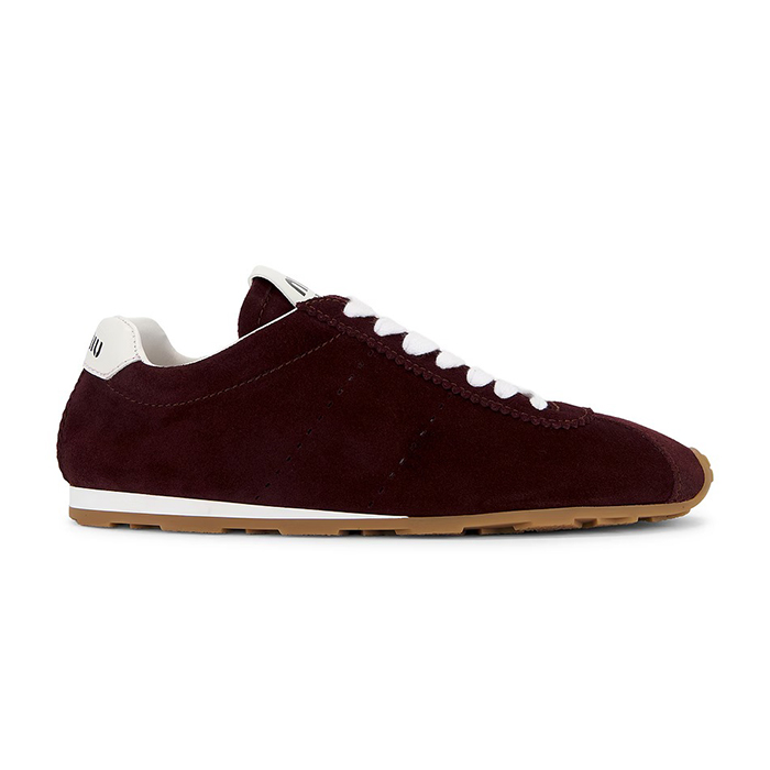 Miu Miu, Plume Suede Sneakers