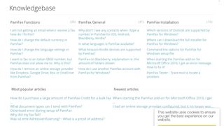 Check the PamFax knowledgebase first if you run into any issues