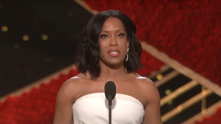 regina king during her oscar acceptance speech in 2019