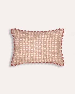 Viale Block Print Cushion - Pink