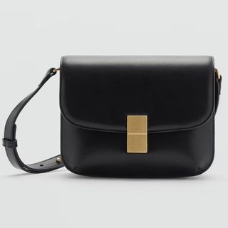 black crossbody bag from Mango