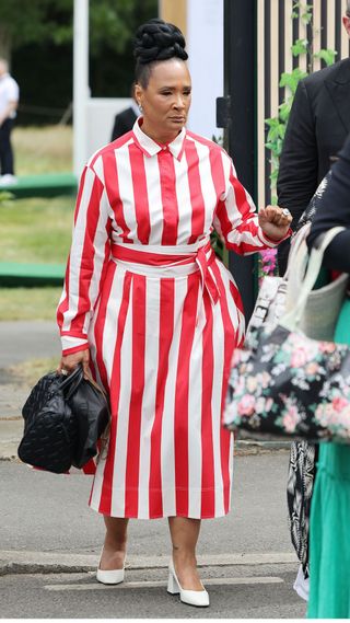 Golda Rosheuvel attends day one of the Wimbledon Tennis Championships