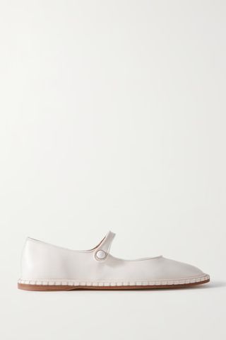 Chloé Rubie Leather Mary Jane Ballet Flats