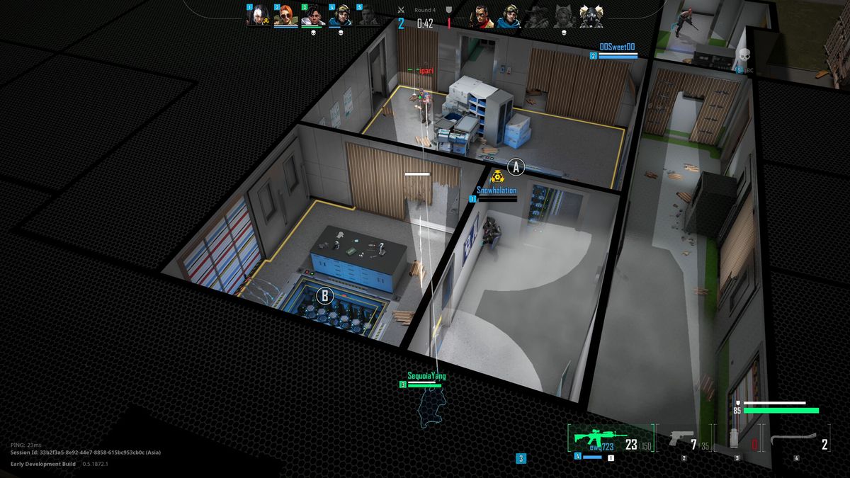 PUBG: Blindspot gameplay screenshot showing isometric combat