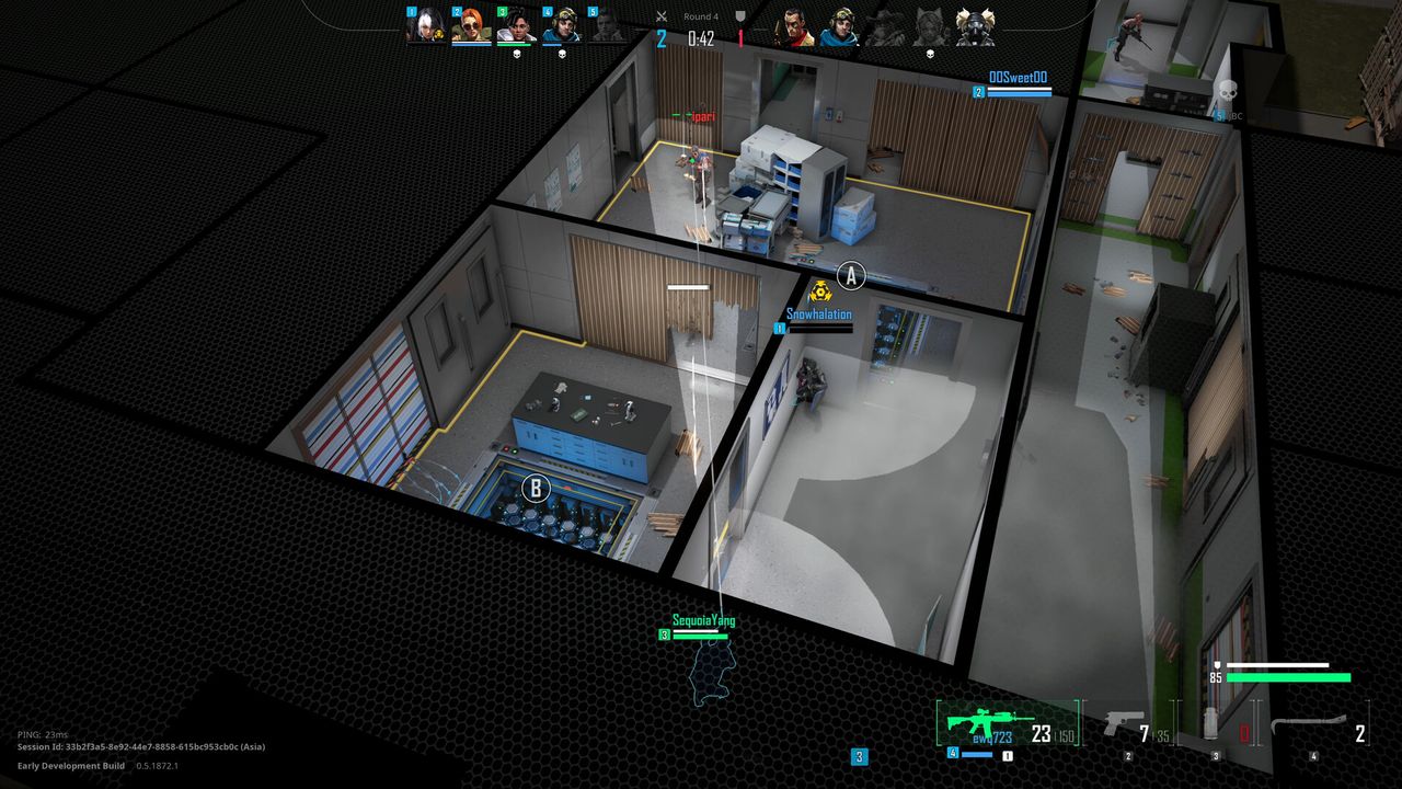 PUBG: Blindspot gameplay screenshot showing isometric combat