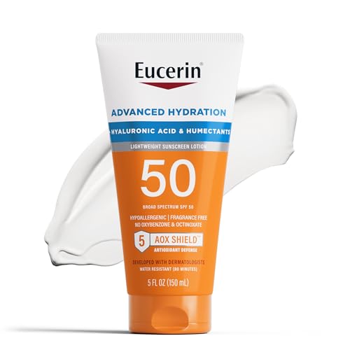 Eucerin Sun Advanced Hydration Sunscreen Lotion, Spf 50, 5 Oz