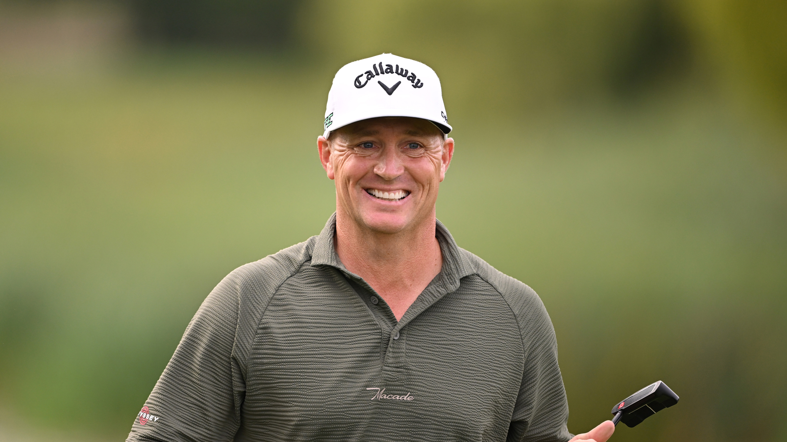 Alex Noren smiles after winning the 2025 British Masters