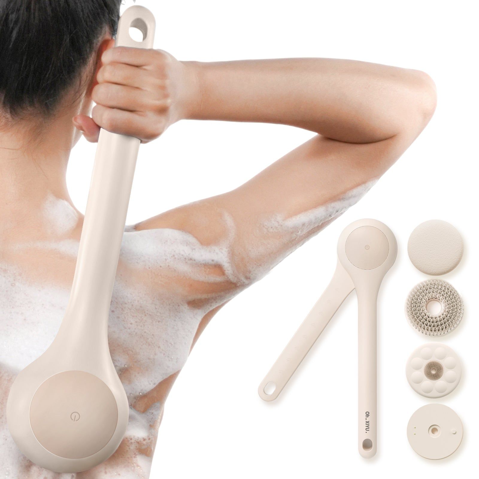 Oh, Xiyu. Xy1 Electric Body Brush - Chrysanth Pink