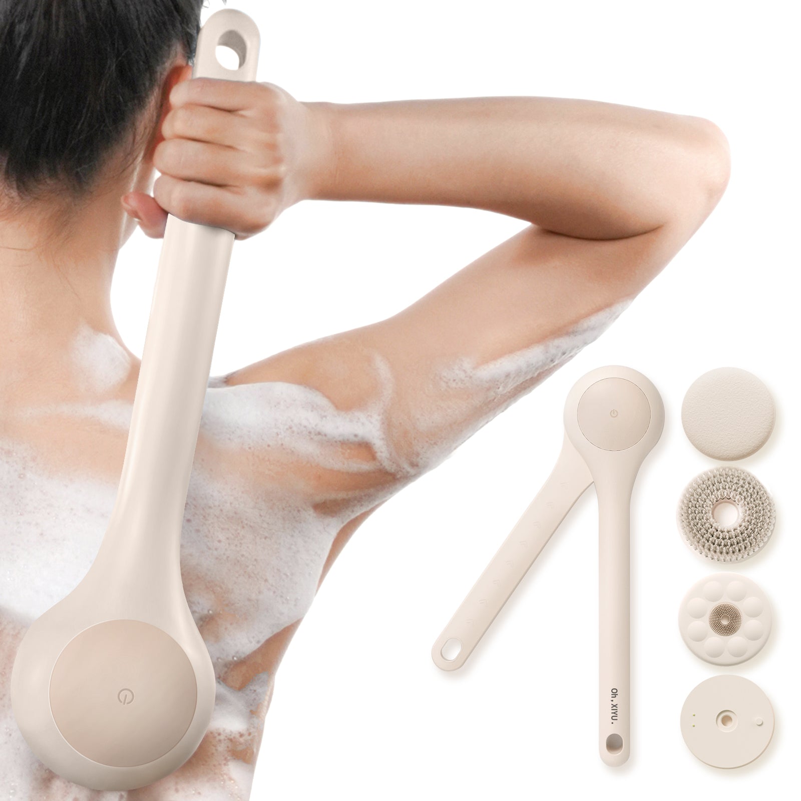 Oh, Xiyu. Xy1 Electric Body Brush - Chrysanth Pink