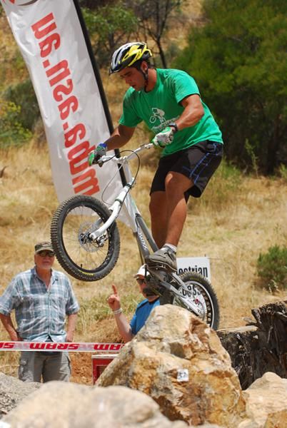 Trials riders put on a fine display at the MTB Nationals as cross country racers zipped around them.