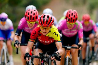 ECHUNGA, AUSTRALIA - JANUARY 24: Ruth Corset of Australia and Team Va Pro Racing competes during the 2nd Santos Festival Of Cycling 2022, Women's Elite Stage 2 a 85.7km stage from McLaren Vale to Echunga / #TourDownUnder / on January 24, 2022 in Echunga, Australia. (Photo by Daniel Kalisz/Getty Images)