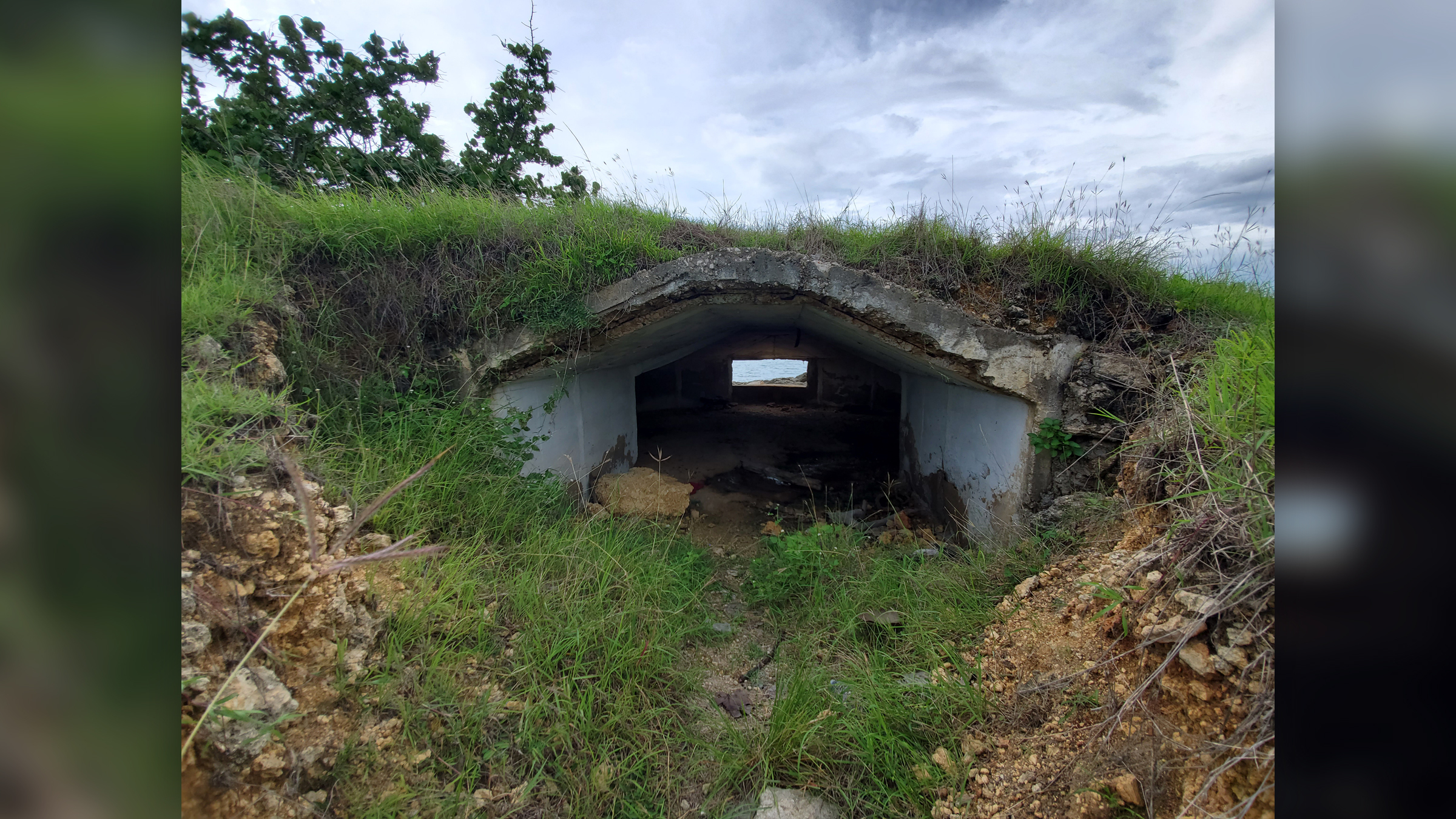 The bunkers and trenches combined with storage areas formed an interconnected system of fortifications.