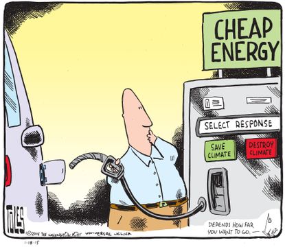 Editorial cartoon world climate change