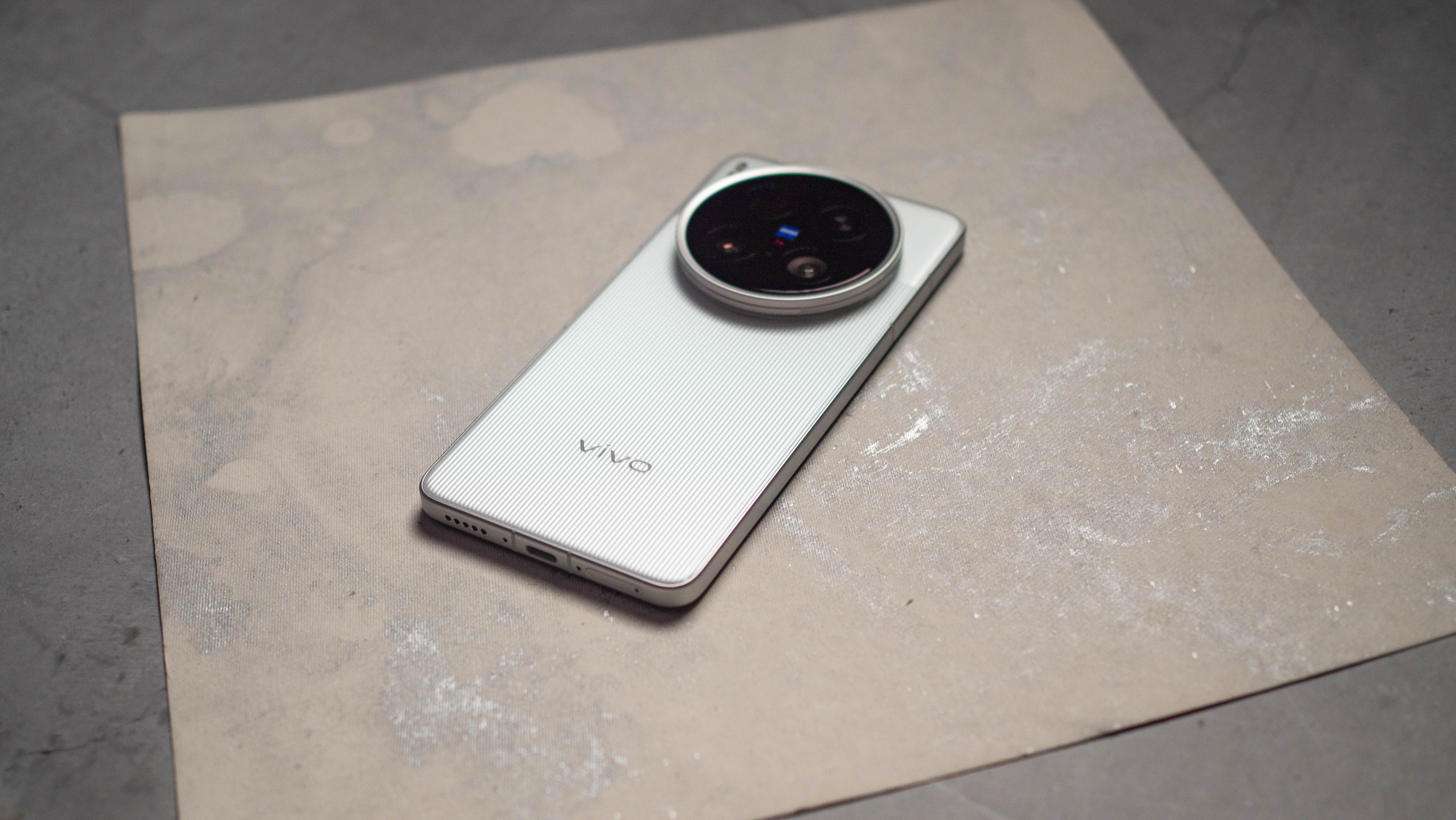 Vivo X200 Ultra back view highlighted against grey background