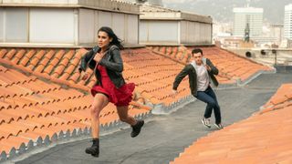 Tom Holland and Sophia Ali in Uncharted