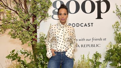 Kerry Washington style: Kerry Washington attends goop podcast recording