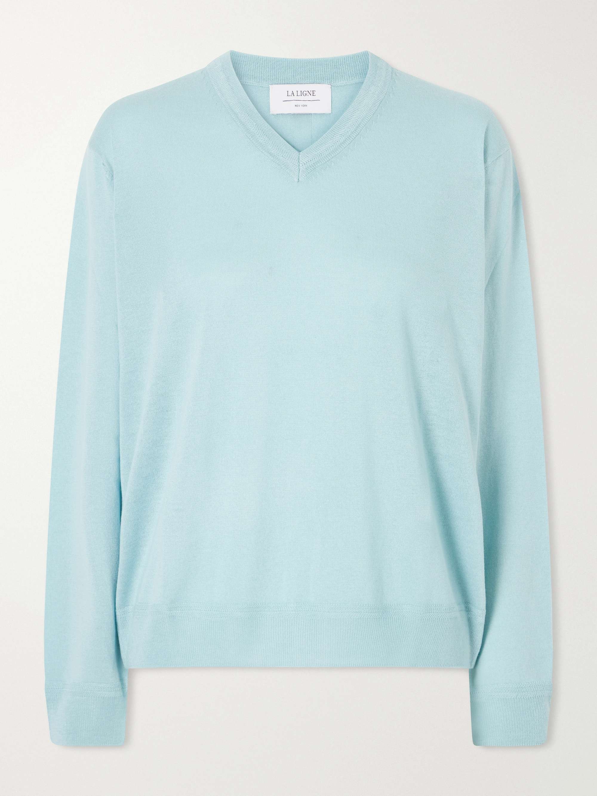 Ben Silk, Wool and Cashmere-Blend Knit Sweater