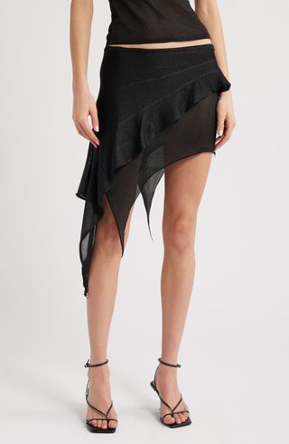 Palisade Layered Asymmetric Miniskirt