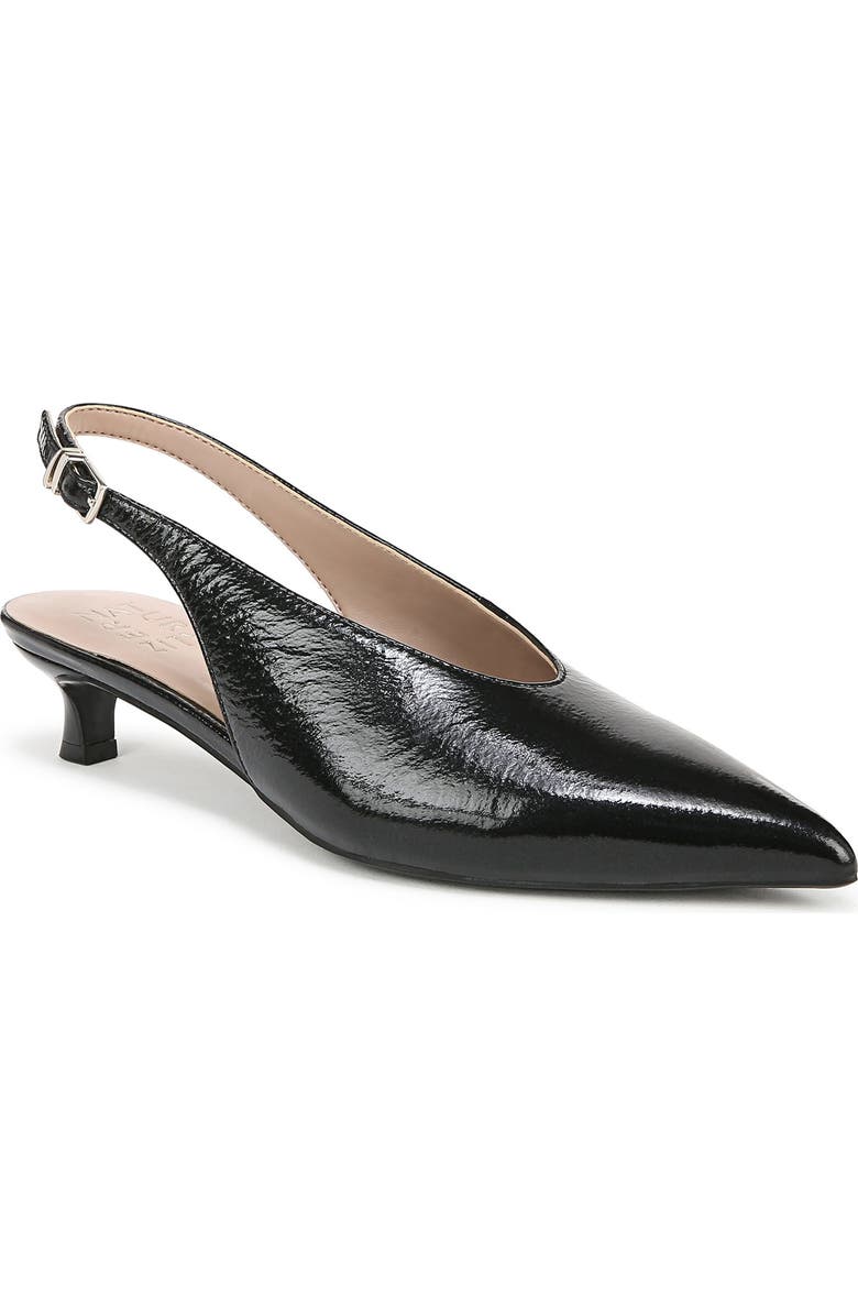 Nicolette Slingback Pointed Toe Kitten Heel Pump