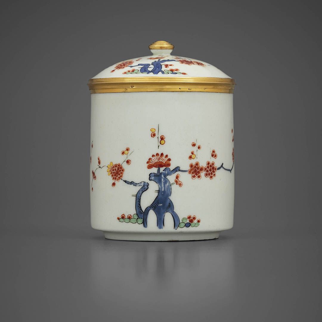 Meissen Kakiemon covered jar, created for Lemaire. With Galerie Kugel.