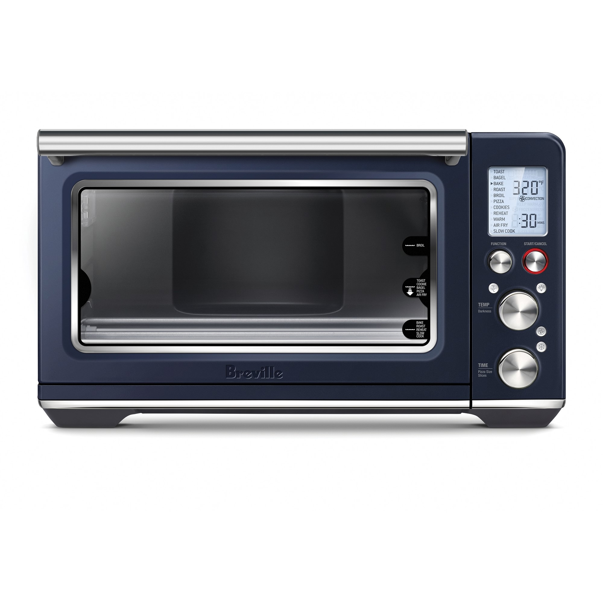 a blue air fryer