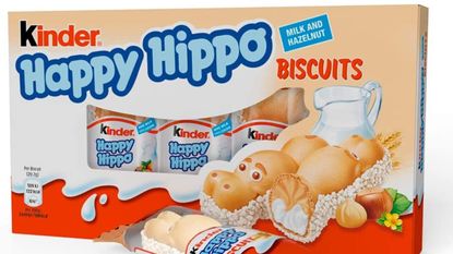 Amazon bulk box of Kinder Happy Hippos