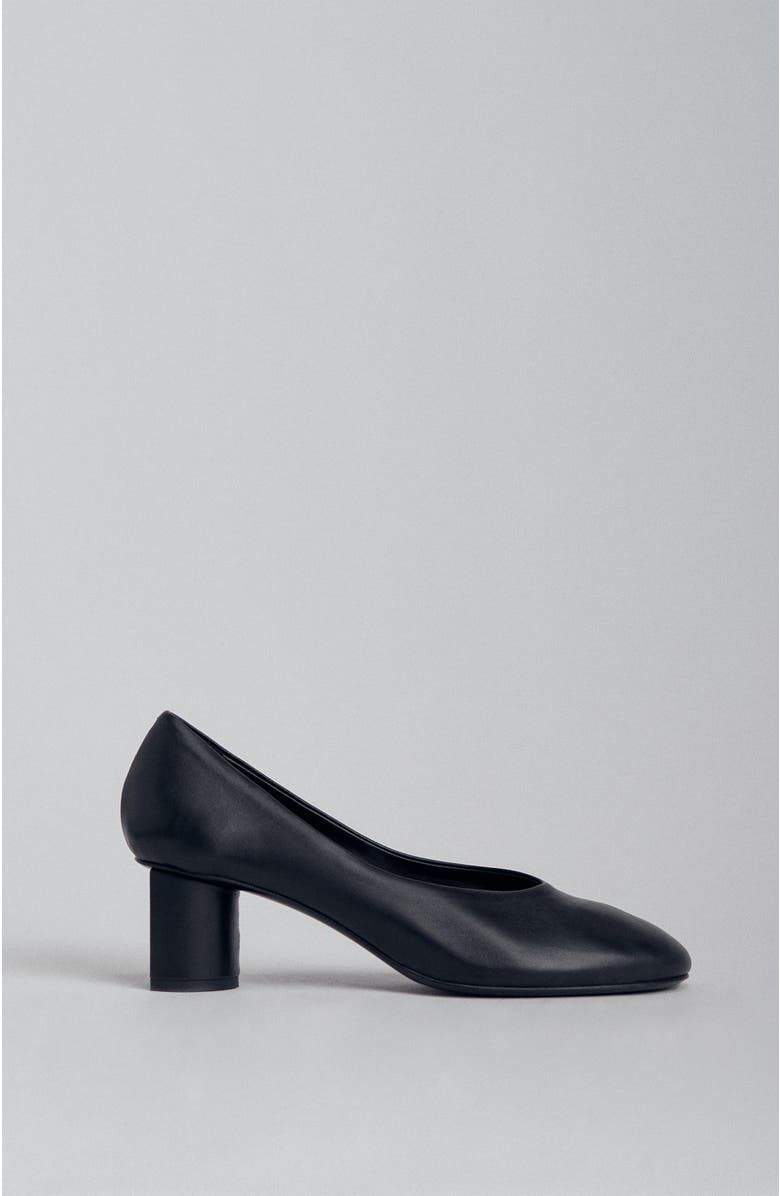 Pump Heel in Smooth Leather