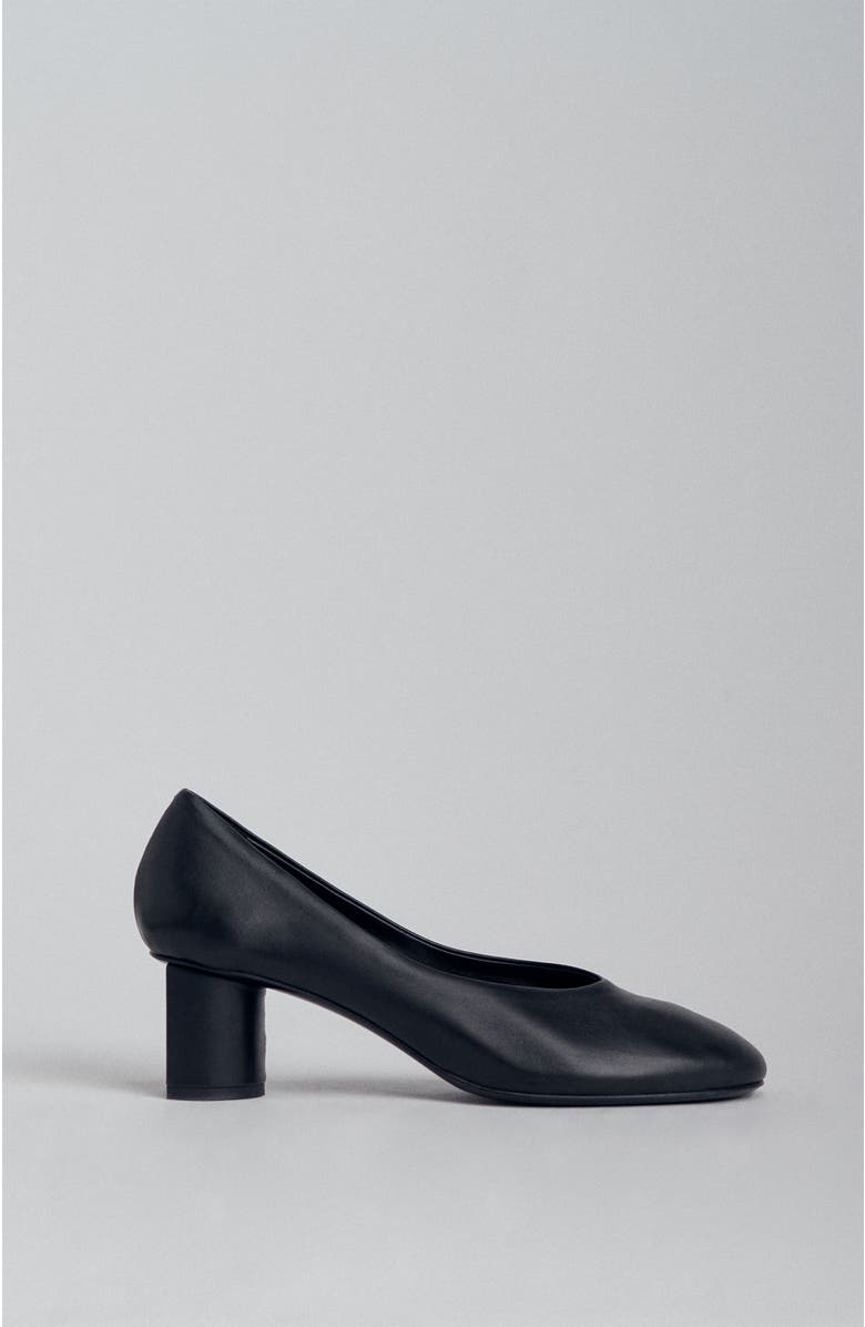 Pump Heel in Smooth Leather