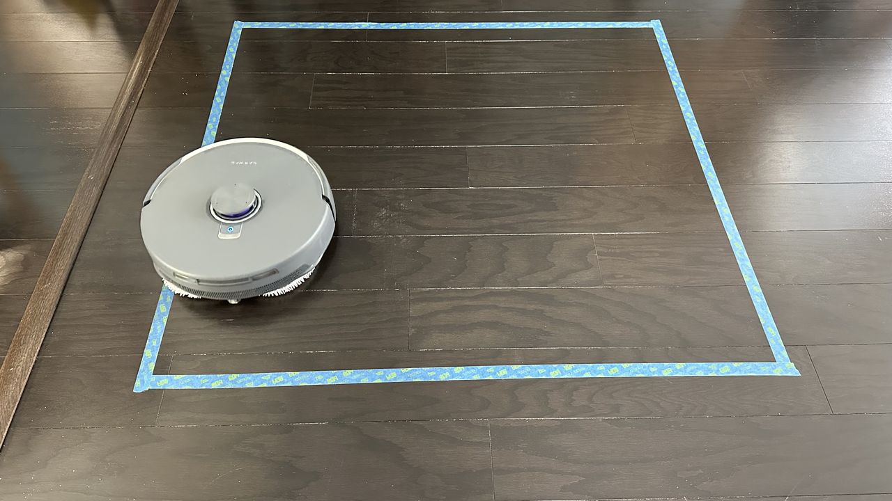 Final run during oats on hard floor testing