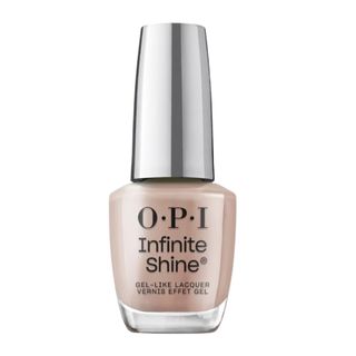 OPI Infinite Shine Long-Wear Gel-Like Nude Nail Polish in shade It Never Ends, on a white background