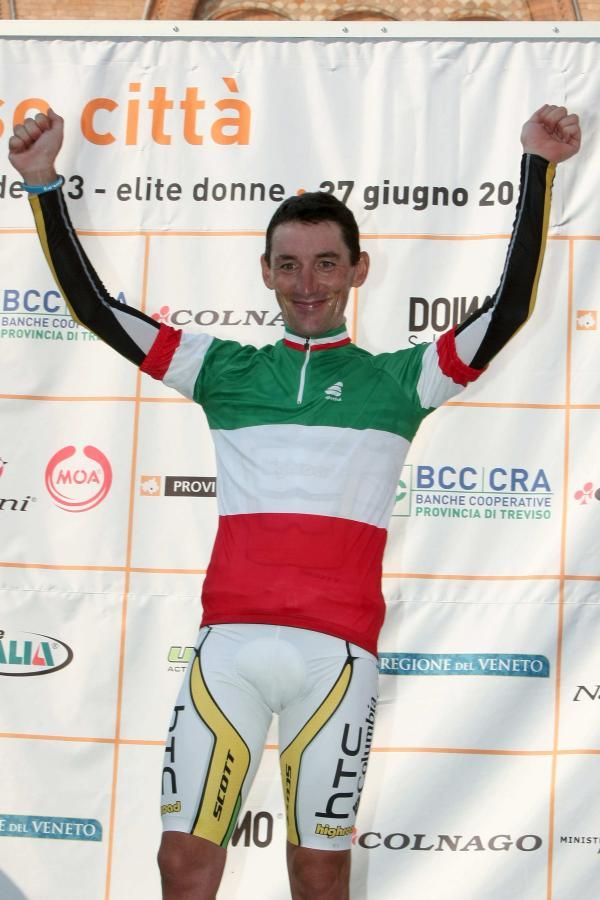 Marco Pinotti (HTC-Columbia) wins his fifth Italian TT title