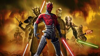 Star Wars: The Clone Wars -sarjan hahmoja mainoskuvassa