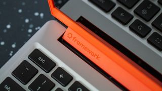 Framework Laptop Chromebook Edition hinge logo - 1
