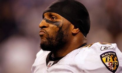 Baltimore Ravens linebacker Ray Lewis