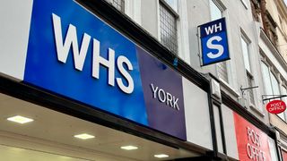 The new WHSmith logo on a store
