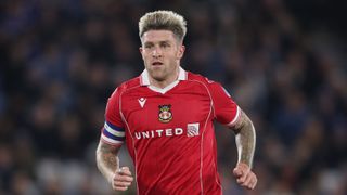 LEICESTER, ENGLAND - SEPTEMBER 30: Josh Windass of Wrexham during the Sky Bet Championship match between Leicester City and Wrexham AFC at The King Power Stadium on September 30, 2025 in Leicester, England. (Photo by Michael Regan/Getty Images)