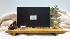 picture of advent calendar staged with homeware props 