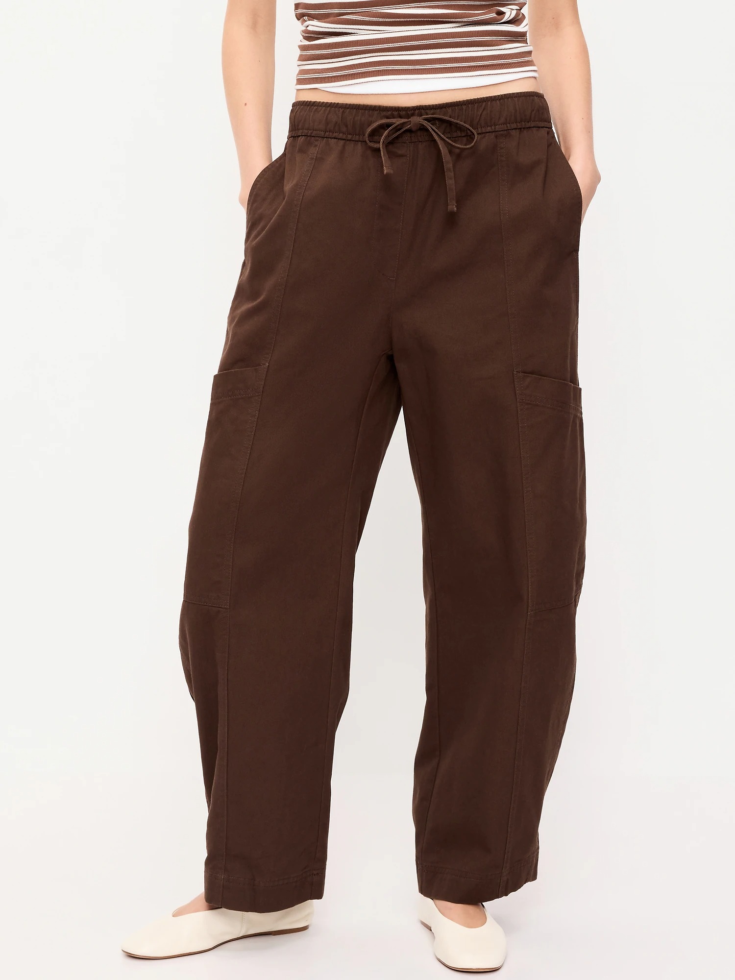Old Navy, Mid-Rise Pull-On Utility Pants
