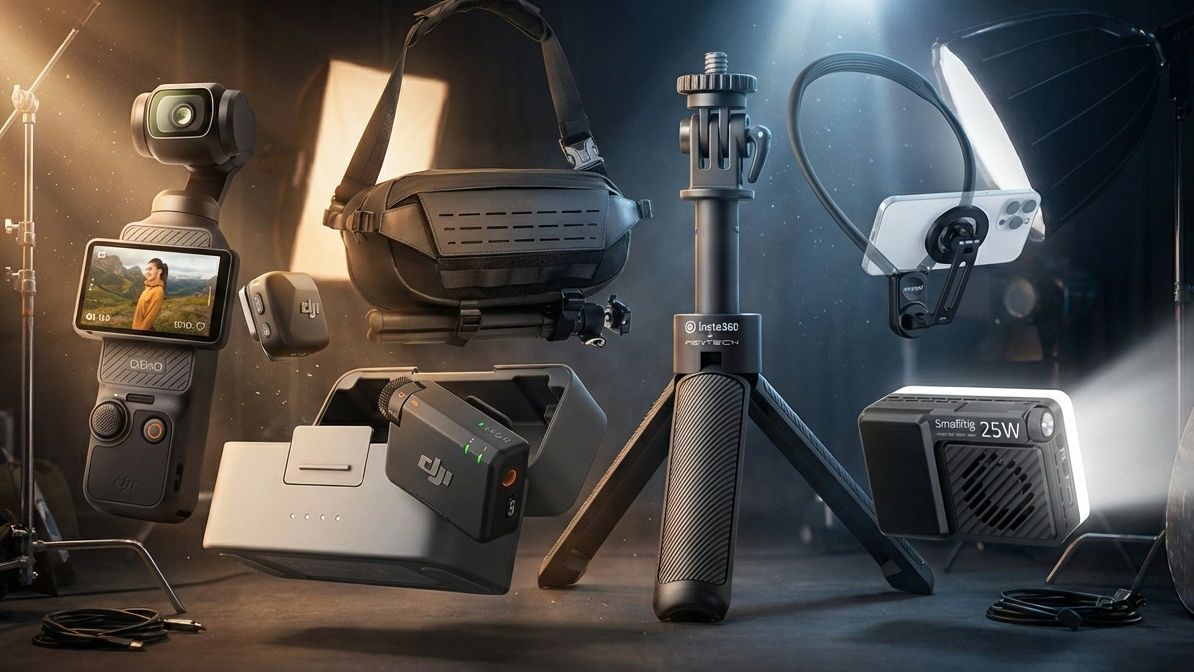 Saya bersumpah dengan 9 kamera dan aksesori ini untuk merekam konten TikTok — dan semuanya muat dalam satu tas selempang kecil