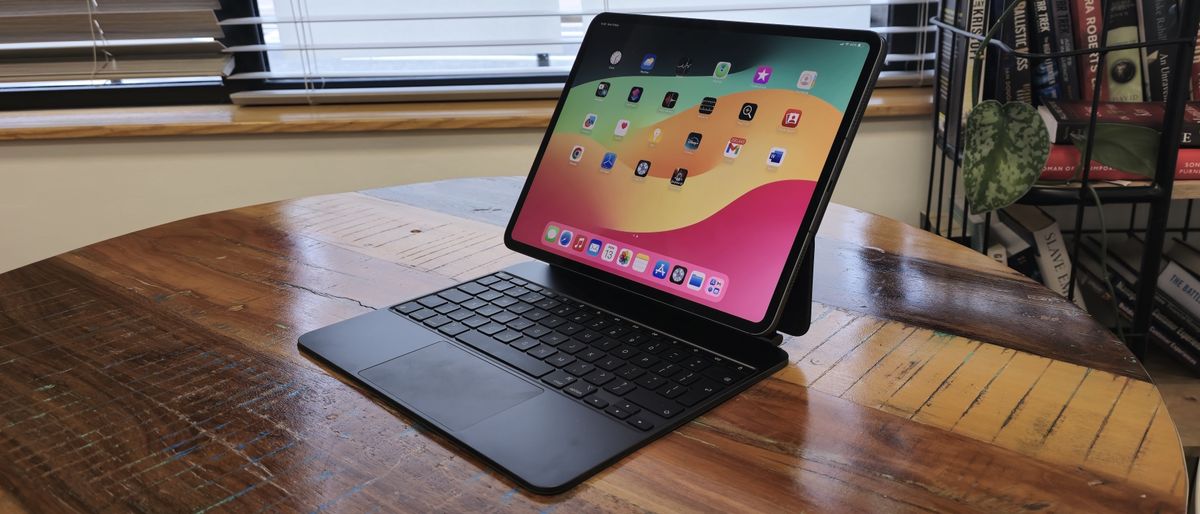 iPad Pro 13-inch with M4 chip on a wooden table