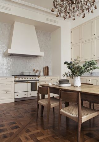 Country style beige kitchen