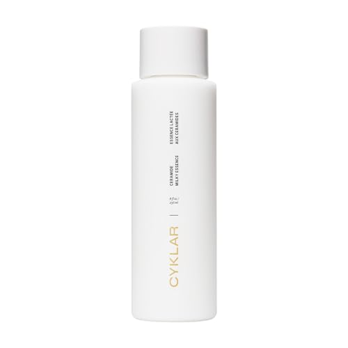 Cyklar Ceramide Milky Essence &ndash; Unscented Body Lotion for Dry, Sensitive Skin &ndash; Lightweight Hydrating Ceramide Moisturizer for Skin Barrier With Polyglutamic Acid &amp; Hydroxyethyl Urea - 8 Fl Oz