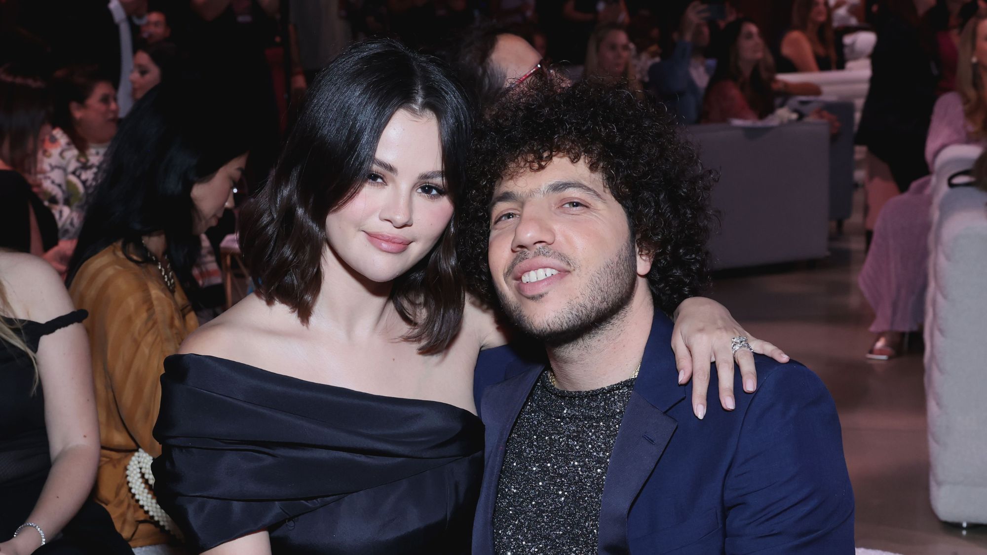 Selena Gomez and Benny Blanco attend the Second Annual Rare Impact Fund Benefit Supporting Youth Mental Health in 2024