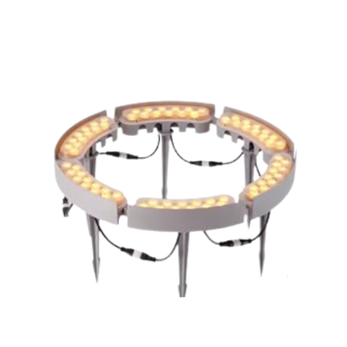 Xnxysmkj Outdoor Landscape Spotlights Solar Lights Outdoor,led Yard Lighting Uplight Landscape Spotlights,ring Tree Light,easy to Assemble (white Light Pack of 6)