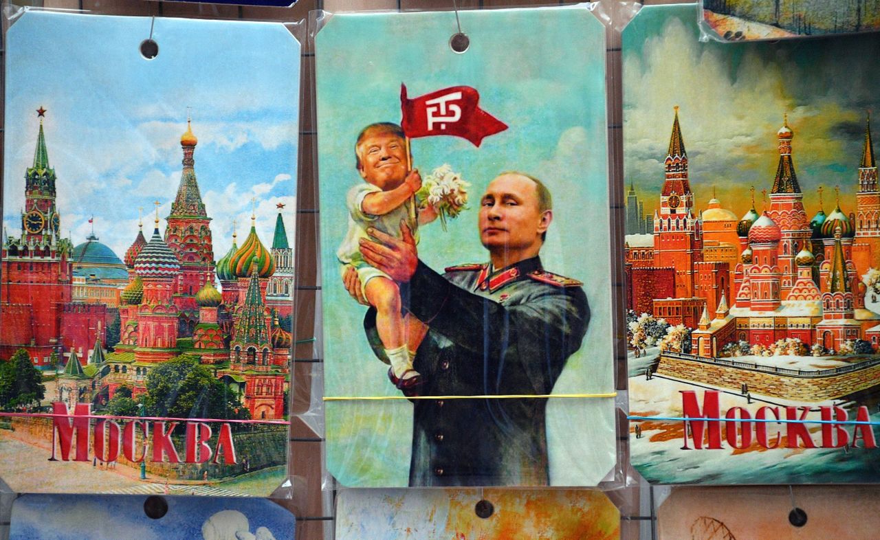 Souvenirs in Moscow. 