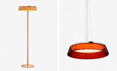 Ether light by Philippe Starck for Flos, which comes in polished chrome, matt chrome or pale copper