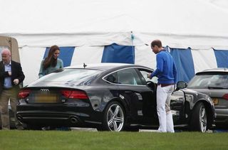 Kate Middleton and Prince William and their car